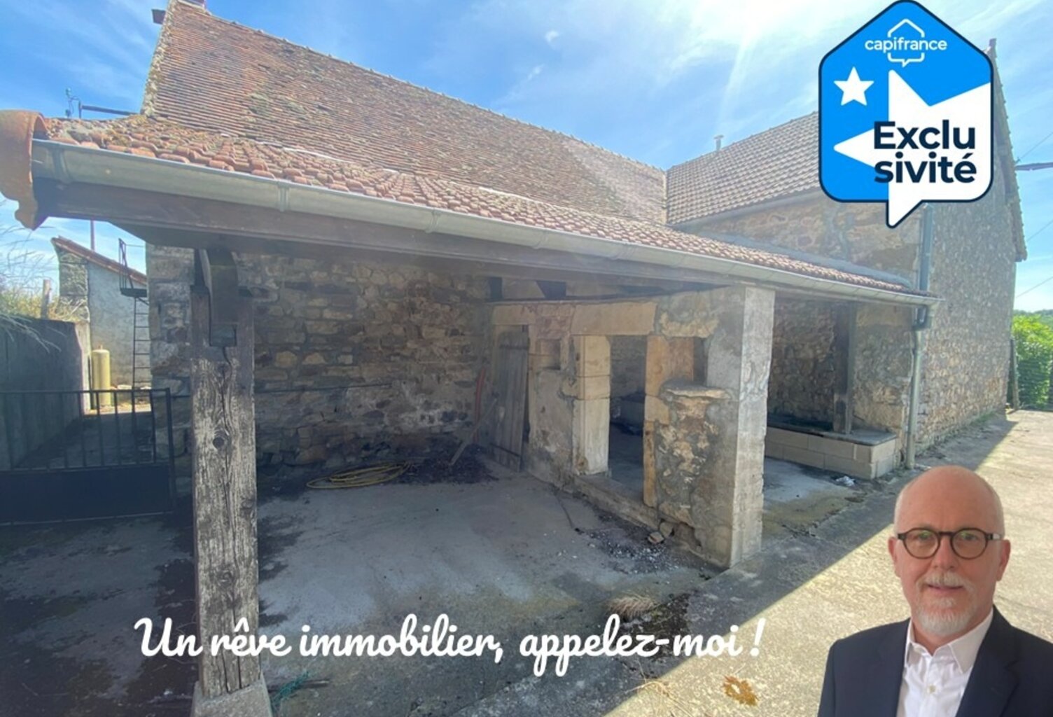Une fermette de caractère à réinventer… Laissez libre cours à vos projets ! — photo 1