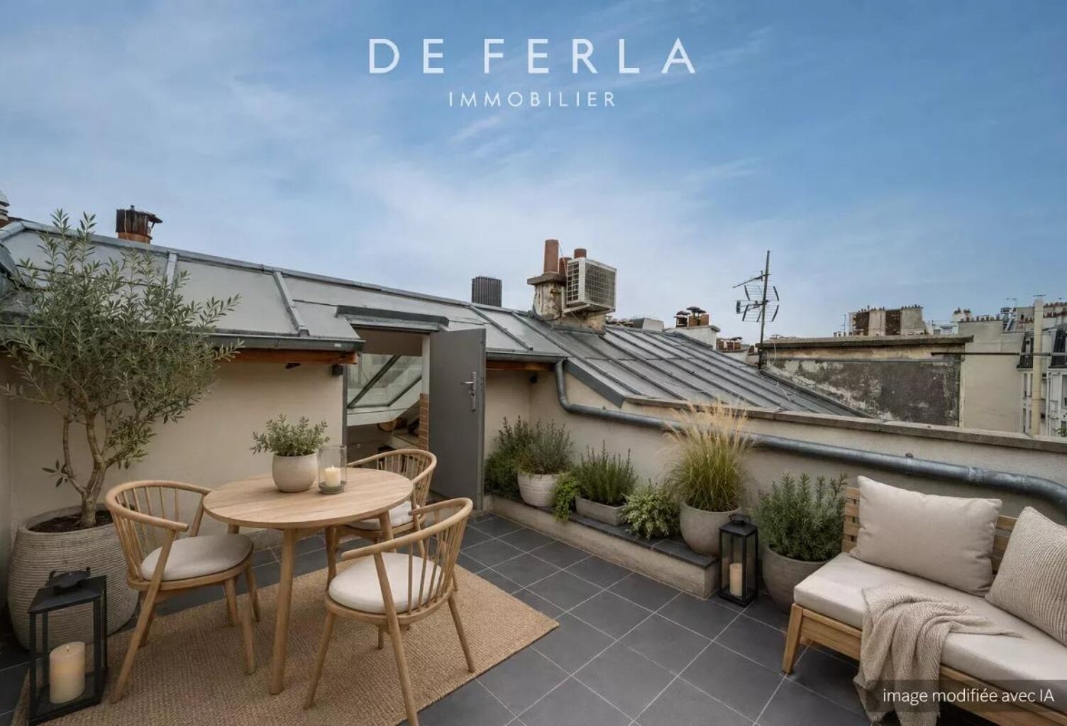RUE ROGER : Triplex familial - derniers étages - baigné de lumière - terrasse plein sud — photo 1