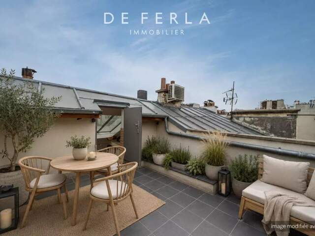 RUE ROGER : Triplex familial - derniers étages - baigné de lumière - terrasse plein sud — photo du bien