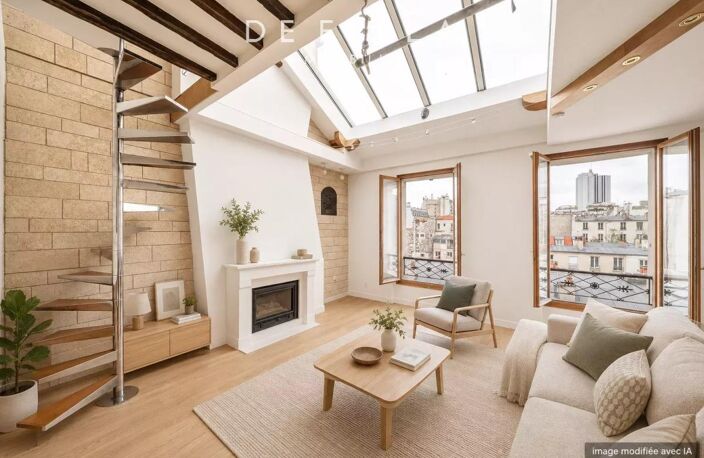 RUE ROGER : Triplex familial - derniers étages - baigné de lumière - terrasse plein sud — photo 2