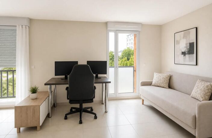 À VENDRE – STUDIO AU DERNIER ÉTAGE – GRENOBLE CENTRE — photo 3