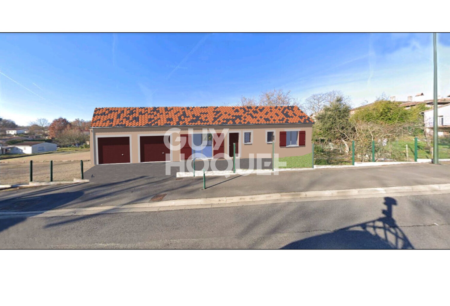 TERRAIN A BATIR (31620 VILLAUDRIC) CENTRE VILLAGE  315 m² — photo 1