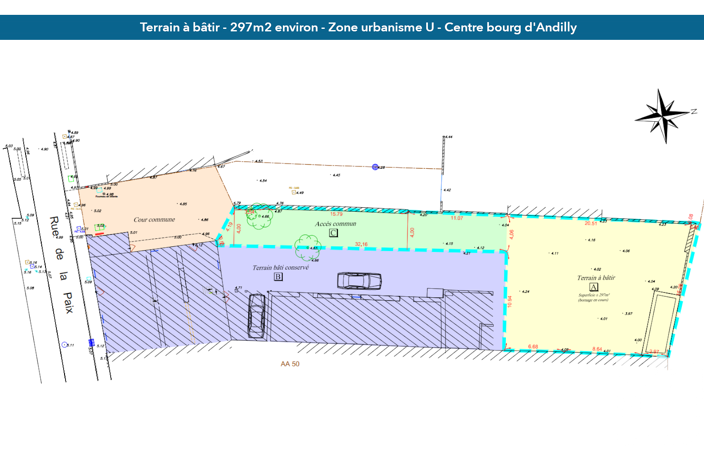Vente Terrain à bâtir 297 m&sup2; — photo 2