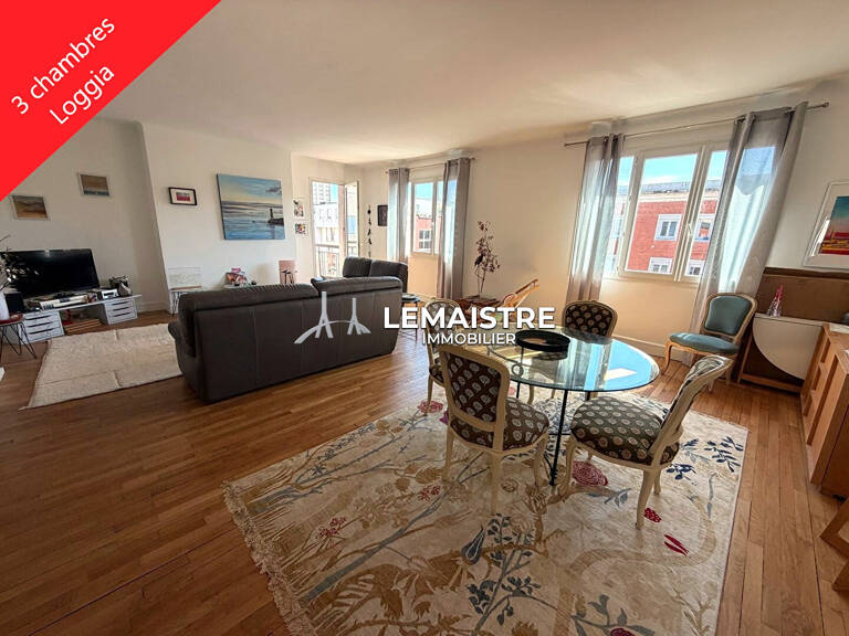 Appartement à vendre  Le Havre Square Saint-Roch  Dernier étage  3 chambres  Loggia Stationnement — photo 1