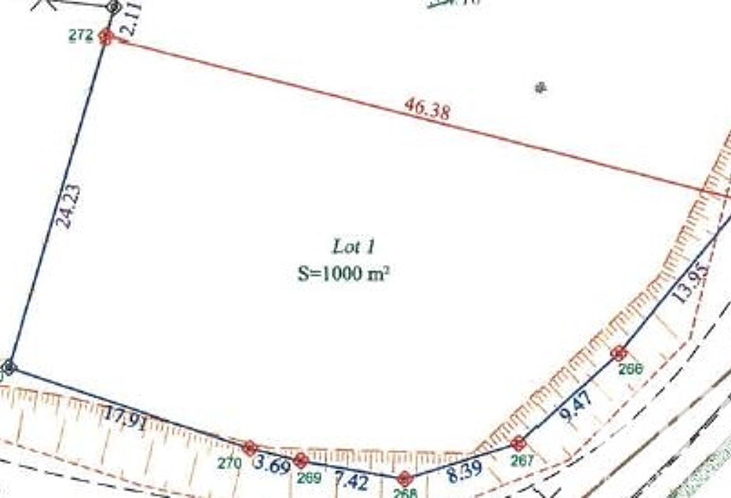 Vente Terrain à bâtir 1 001 m&sup2; — photo 1