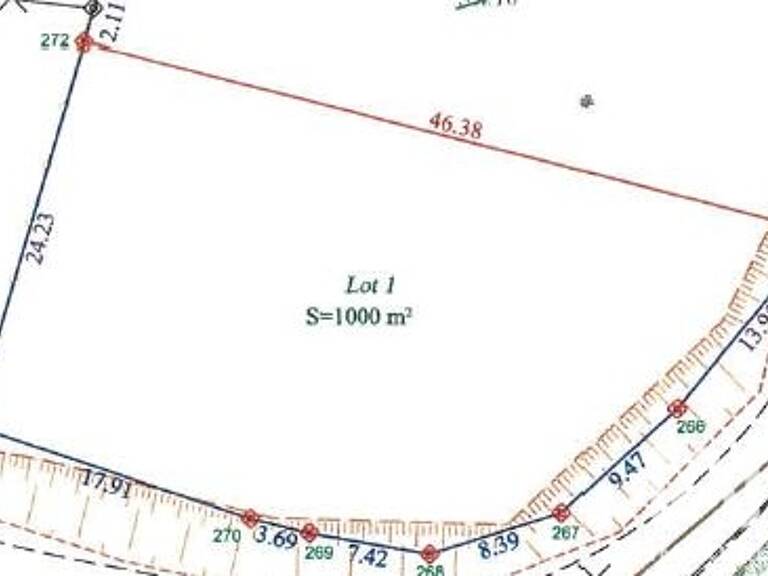 Vente Terrain à bâtir 1 001 m&sup2; — photo 1
