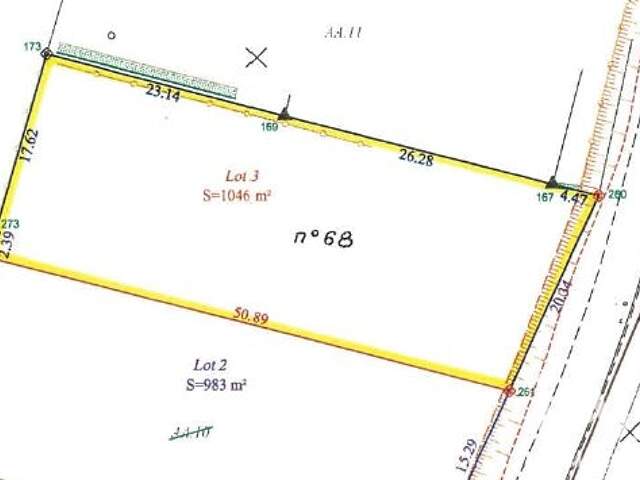 Vente Terrain à bâtir 1 046 m&sup2; — photo du bien
