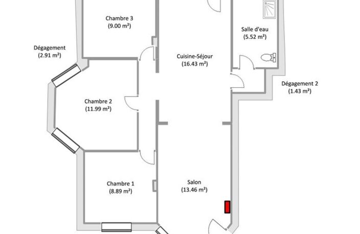 Appartement 4 Pièces 70m2 — photo 2