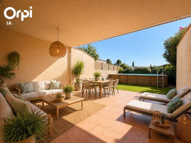SAINT-CHAMAS – APPARTEMENT T4 DE STANDING D’EXCEPTION AVEC JARDIN PARKING PRIVATIF — photo du bien