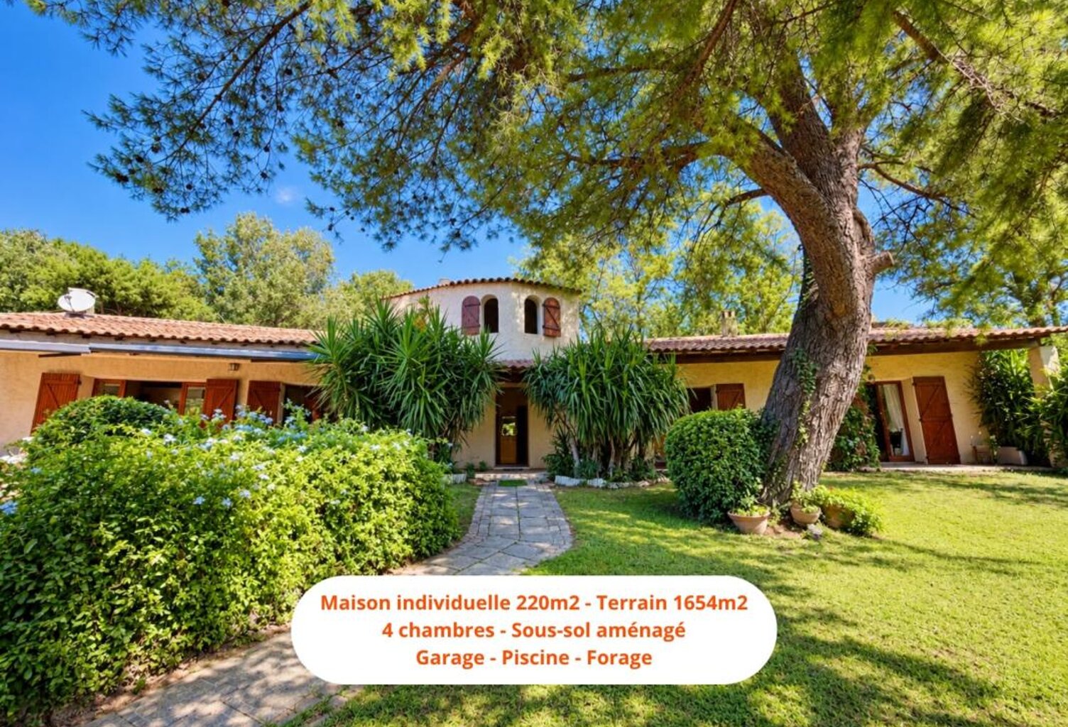 13400  Aubagne (Casamance et Chateau de Creissauds) Maison Individuelle -  4 à 5 chambres - 220m2 hab et 300m2 plancher — photo 1