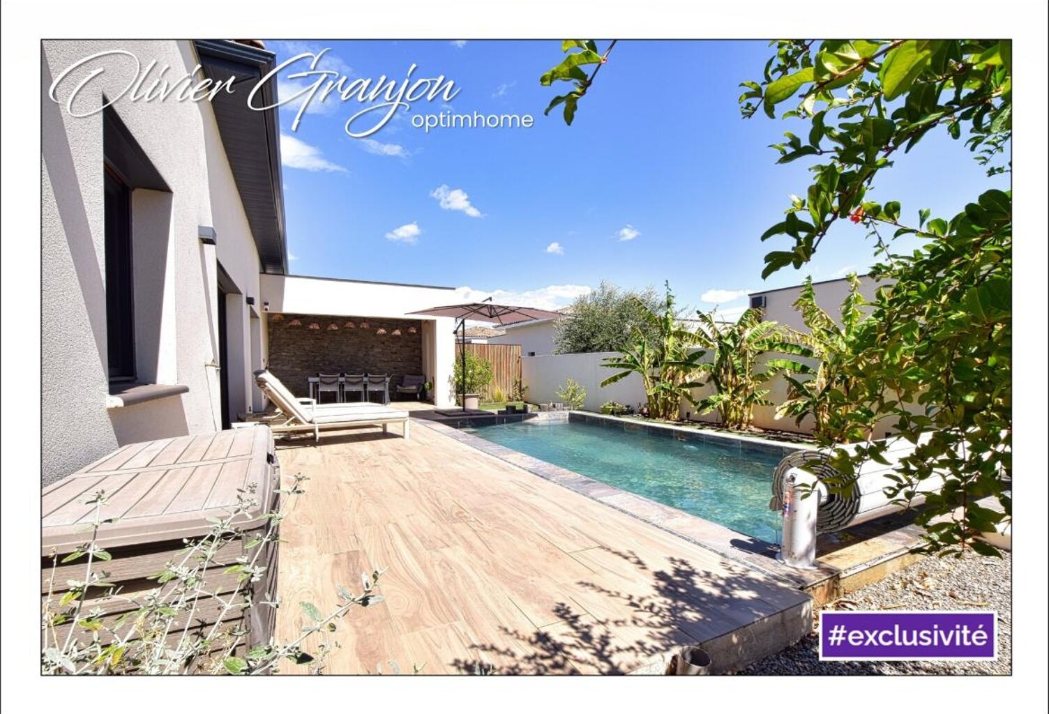 Villa contemporaine de plain-pied avec piscine — photo 1