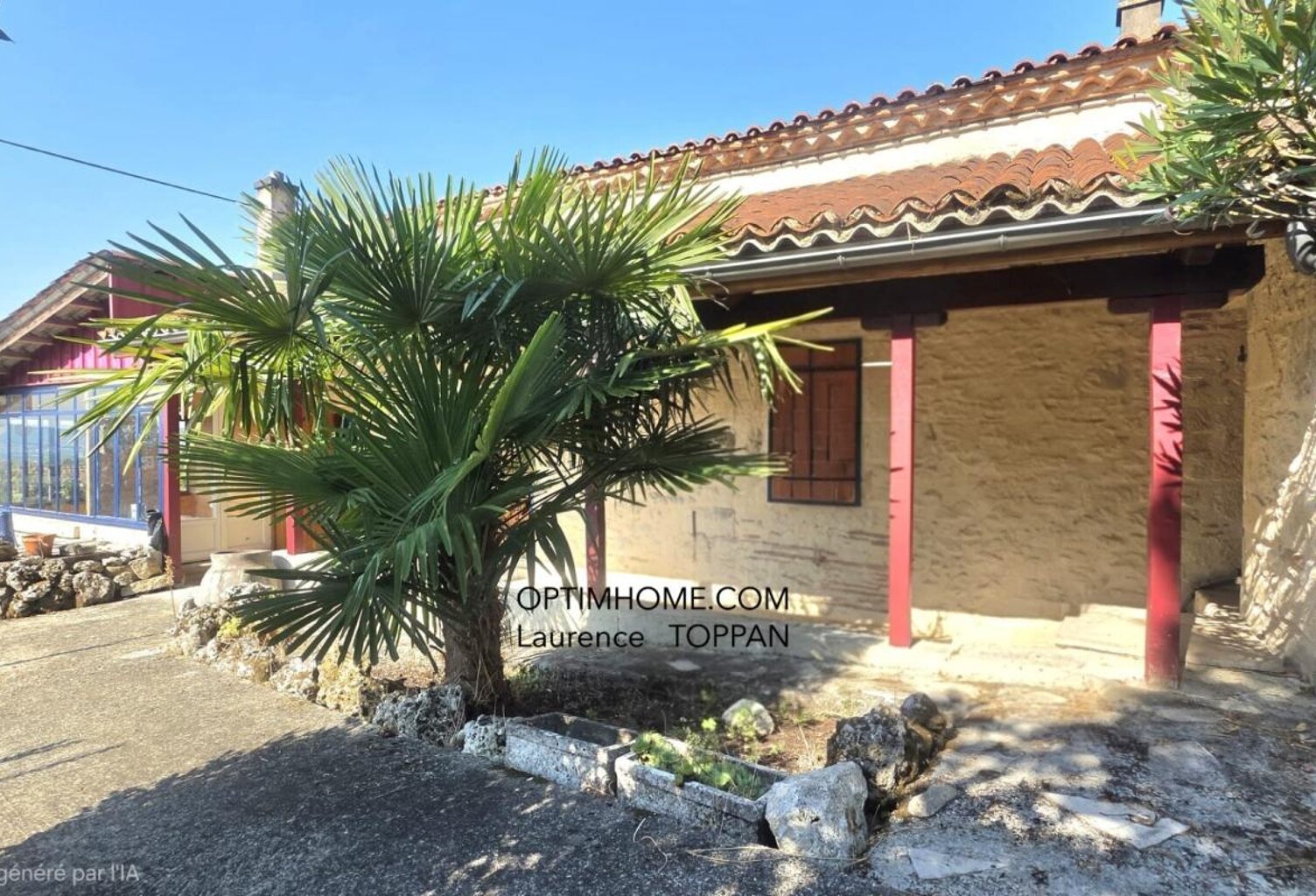 Maison en pierre avec vue à  VILLENEUVE SUR LOT (47) — photo 1