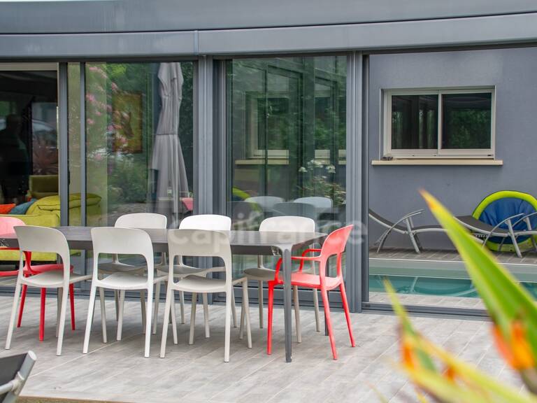 SAUJON – MAISON CONTEMPORAINE AVEC PISCINE INTERIEURE — photo 1