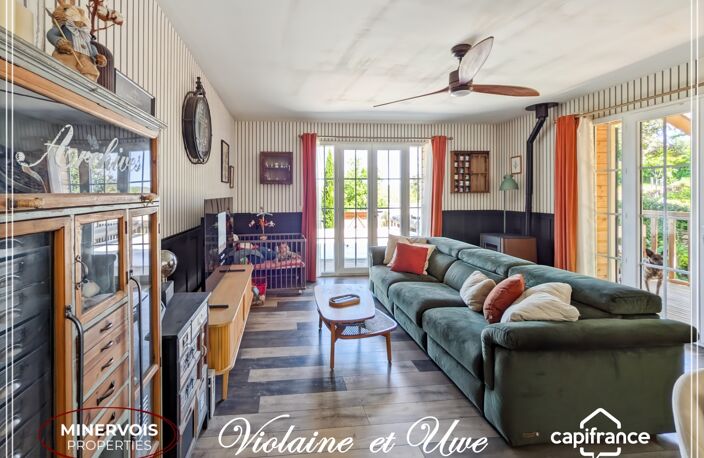 MAISON CONTEMPORAINE À OSSATURE BOIS – DPE A – PISCINE AU SEL – LA CAUNETTE — photo 2