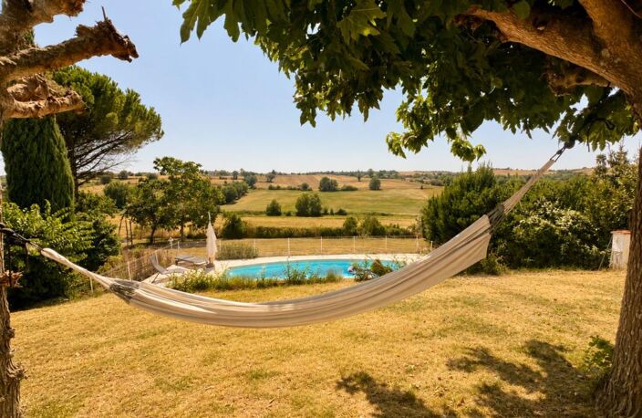 20 min toulouse Mongiscard Maison À Vendre type 6 avec jardin, piscine vue sur le lauragais — photo 3