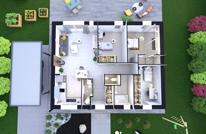 Maison 3 chambres + garage — photo 3