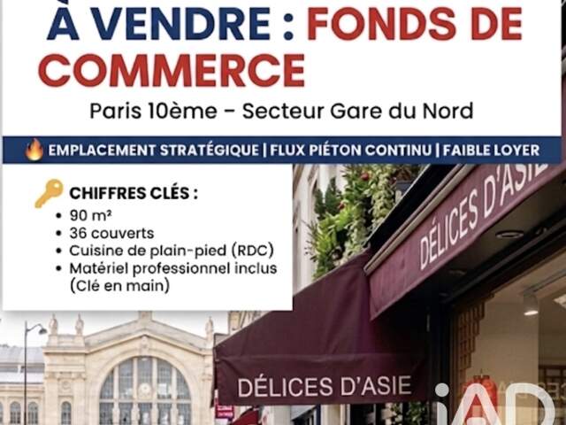 Vente Restaurant 90 m&sup2; — photo du bien