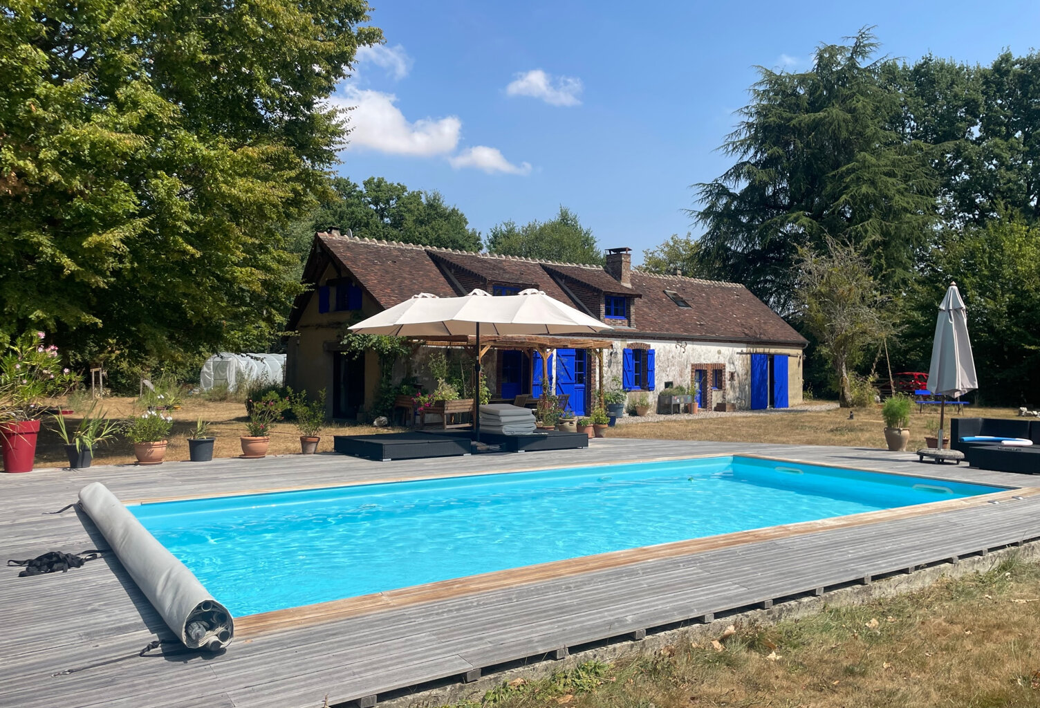 Proche Moutiers au Perche , maison de pays avec piscine chau — photo 1