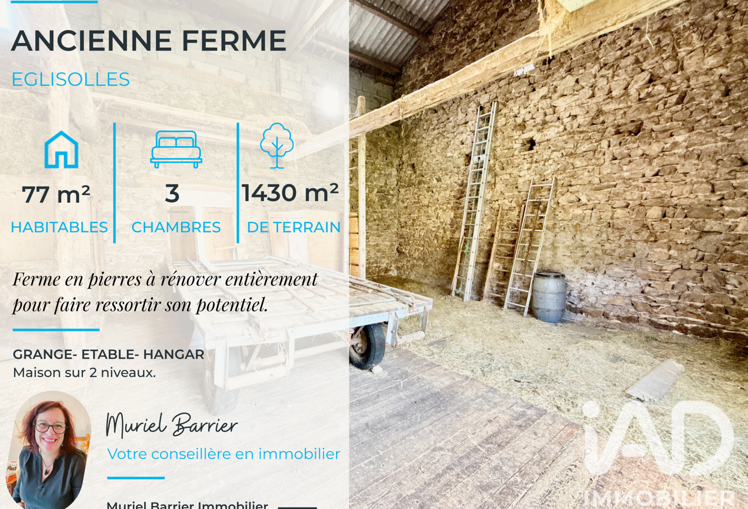 Vente Ferme 4 pièces — photo 1