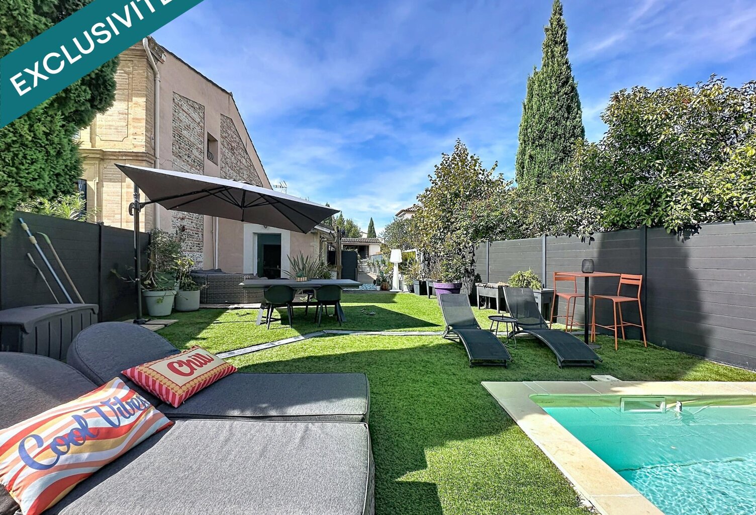Maison toulousaine entièrement rénovée avec piscine T6   Launaguet (31140) — photo 1