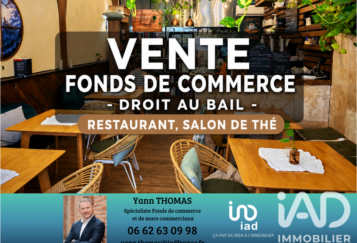 Vente Restaurant 51 m&sup2; — photo 1