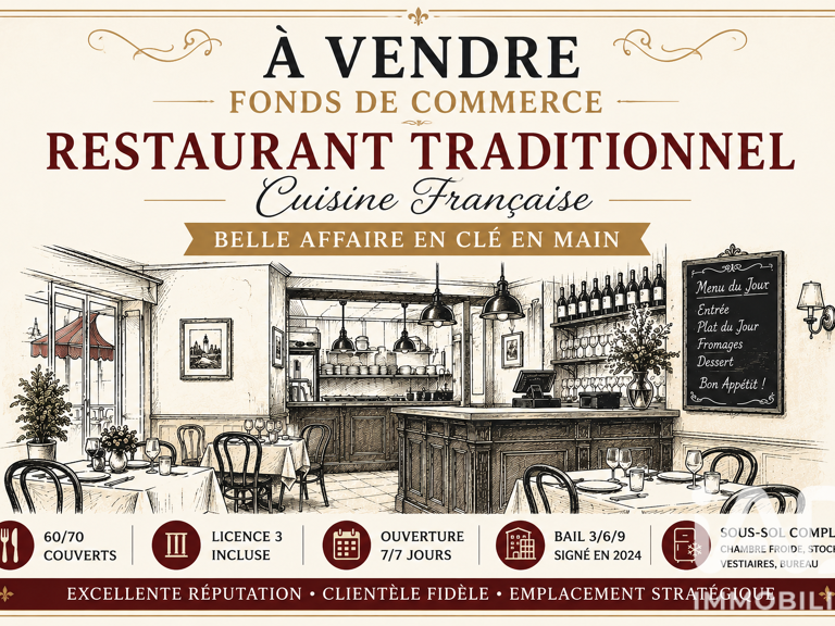 Vente Restaurant 120 m&sup2; — photo 1