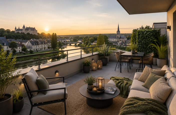 --COMPIÈGNE / VENETTE – 3 PIECES DERNIER ÉTAGE AVEC TERRASSE PLEIN SUD-OUEST — photo 3