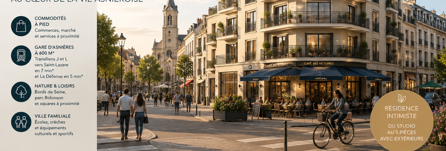Appartement 2 Pièces 57 m² à vendre à Asnières-sur-Seine (92600)