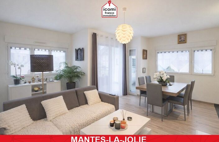 YVELINES - Mantes-la-Jolie (78200) - A VENDRE - APPARTEMENT T3 AVEC TERRASSE ET PARKING 2 VOITURES - BELLE PIECE DE VIE AVEC CUISINE US - TERRASSE - ETAT IMPECCABLE — photo 2