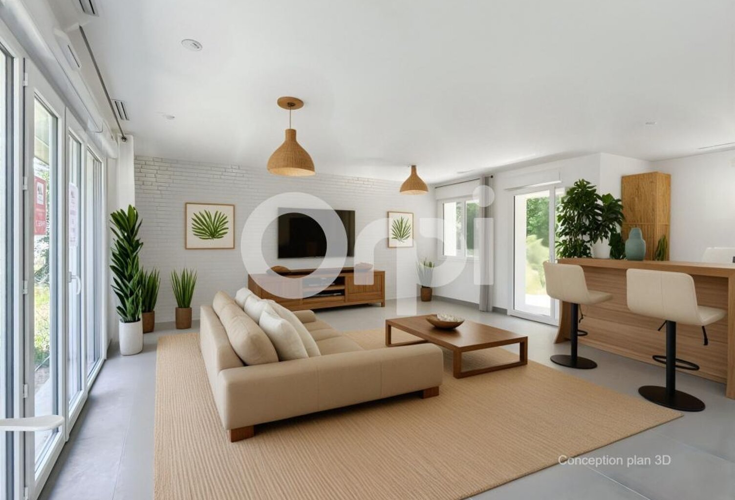 NEUF - Maison plain pied de 120 m² : 4 chambres + 1 bureau — photo 1