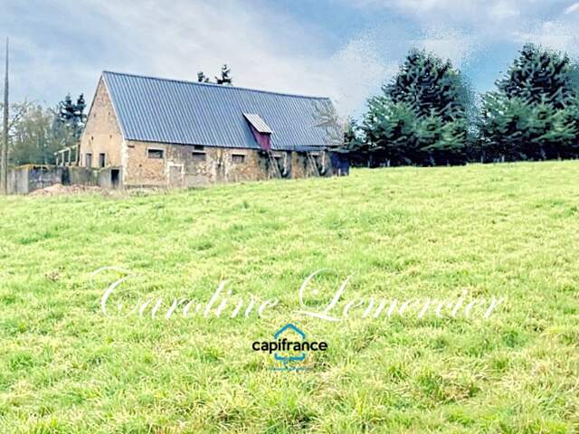 Maison à vendre 0 pièces proche de CONNERRE (72) GRANGE EN PIERRE DE 170 M² AVEC GRNIER SUR TOUTE LA SUPERFICIE , 2500 m² terrain en campagne — photo du bien