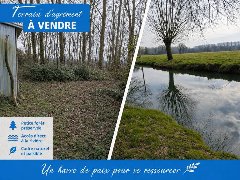 Terrain d’agrément arboré avec accès rivière – 3 982 m² - Thérouanne — photo 1
