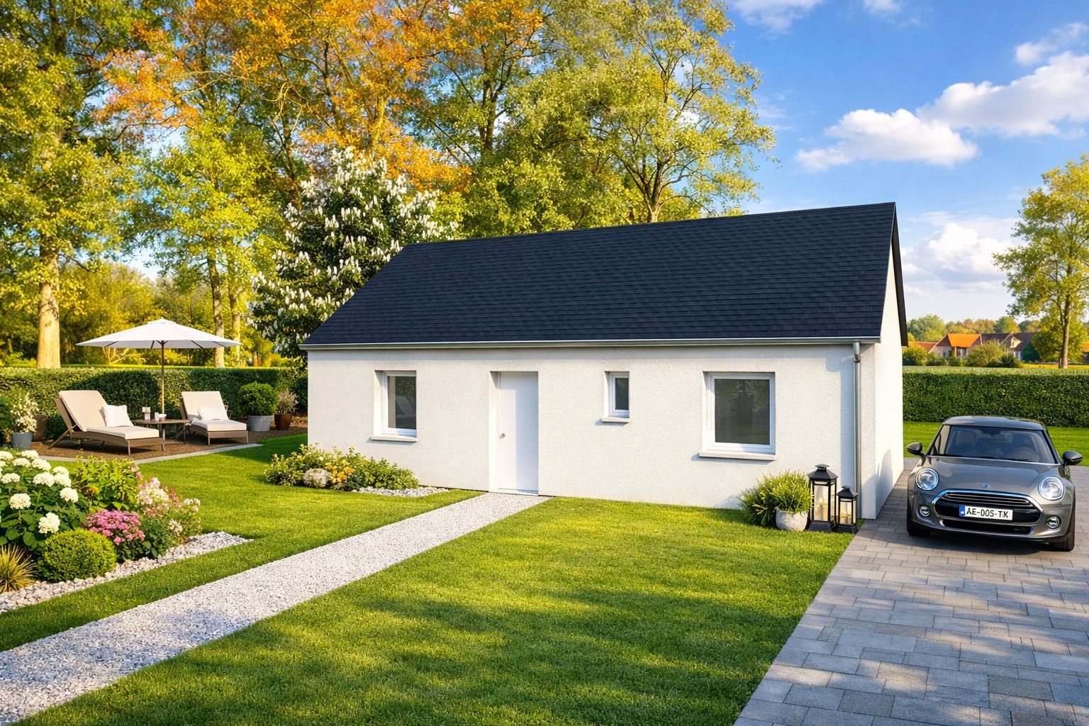 Projet de construction d'une maison 65 m² avec terrain à PLESSIS-SAINT-BENOIST (91)