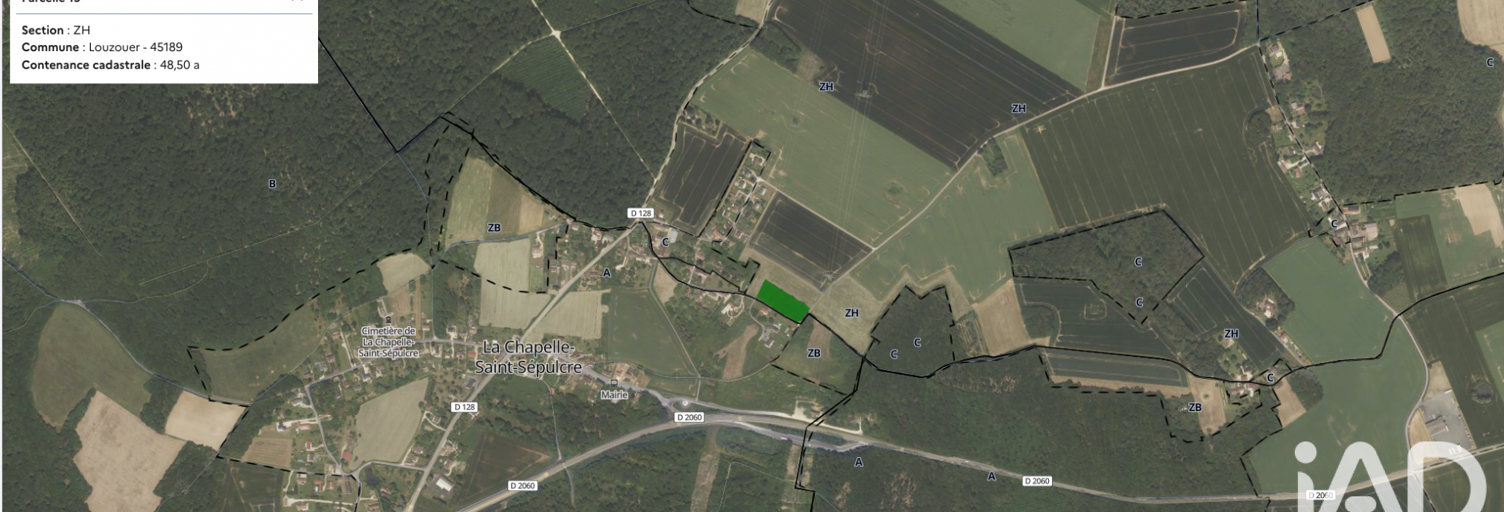 Terrain  4890 m² à vendre à Louzouer (45210)