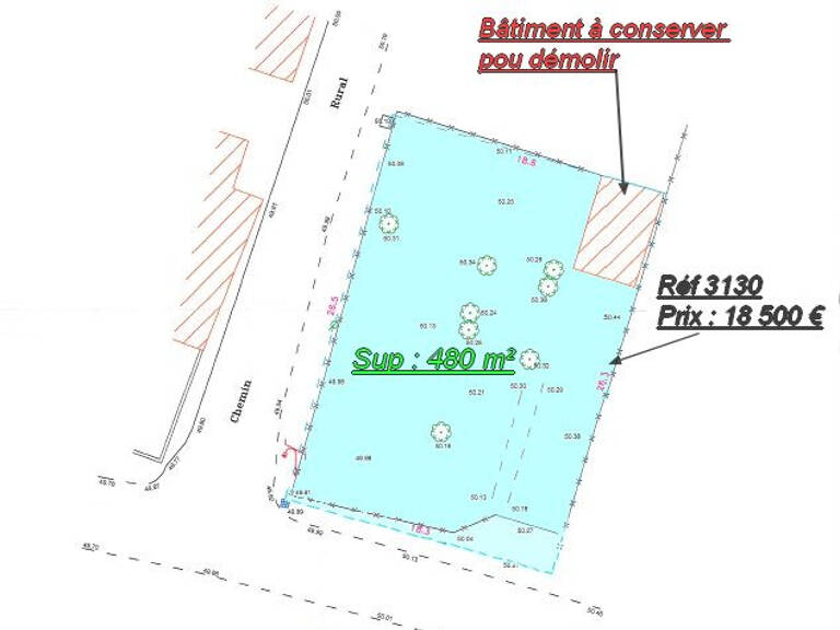 ST GIRONS D'AIGUEVIVES TERRAIN 480 M2 — photo 1
