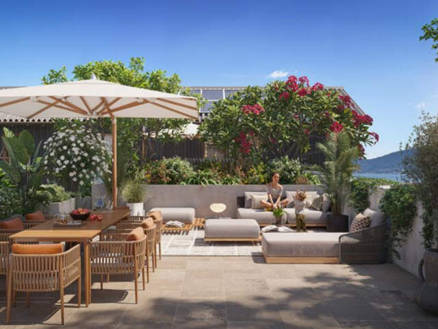 3' centre Le Bourget du Lac, T3 dernier étage , terrasse 30m² — photo du bien