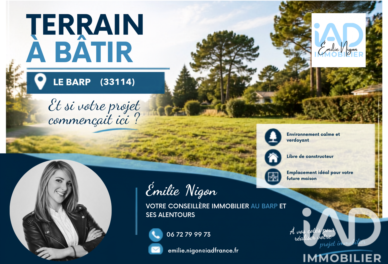 Vente Terrain à bâtir 633 m&sup2; — photo 1