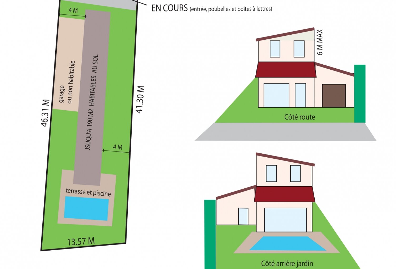 Vente Terrain 570 m&sup2; — photo 1