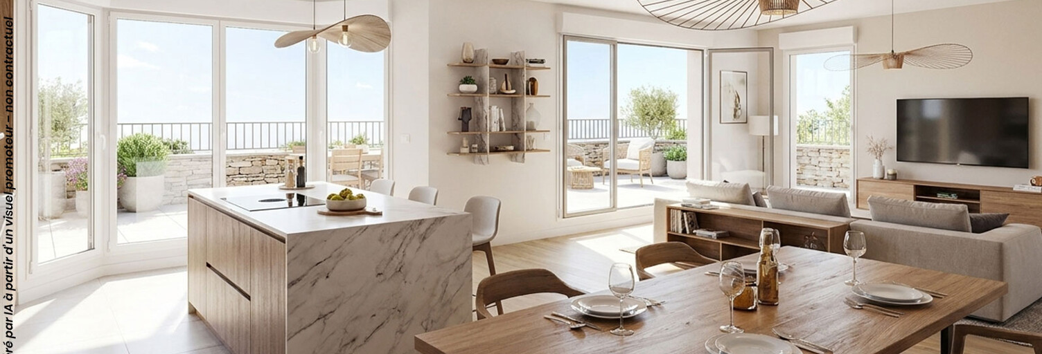 Appartement neuf T2, T3, T4 Pièce 43 à 91 m² à vendre à Guidel (56520)