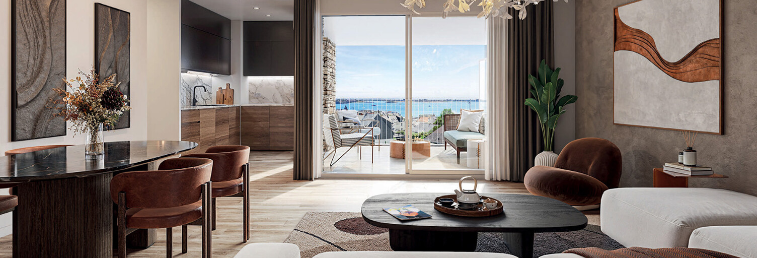 Appartement neuf T2, T3, T4 Pièce 40 à 75 m² à vendre à Larmor-Plage (56260)