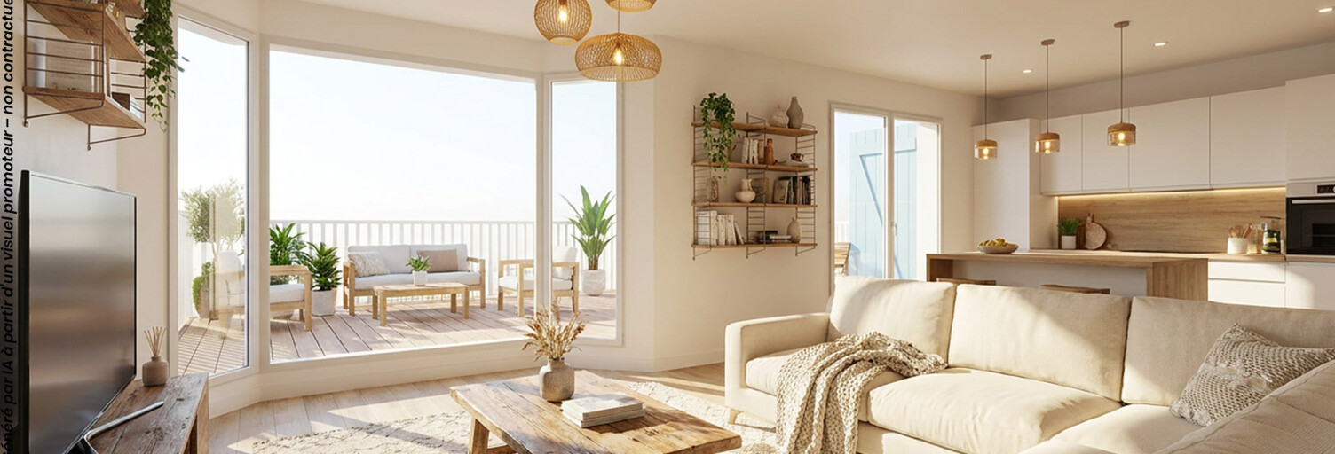 Appartement neuf T2, T3 Pièce 40 à 60 m² à vendre à Les Sables-d'Olonne (85100)