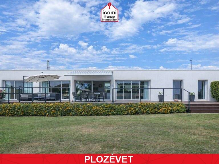 FINISTERE - Plozévet (29710) -  A VENDRE - PROPRIETE ARCHITECTE CONTEMPORAINE CLIMATISEE AVEC PISCINE CHAUFFEE - PIECE DE VIE 60 M² - 3 CHAMBRES - TERRAIN 1500M² - VUE MER - RARE — photo 1