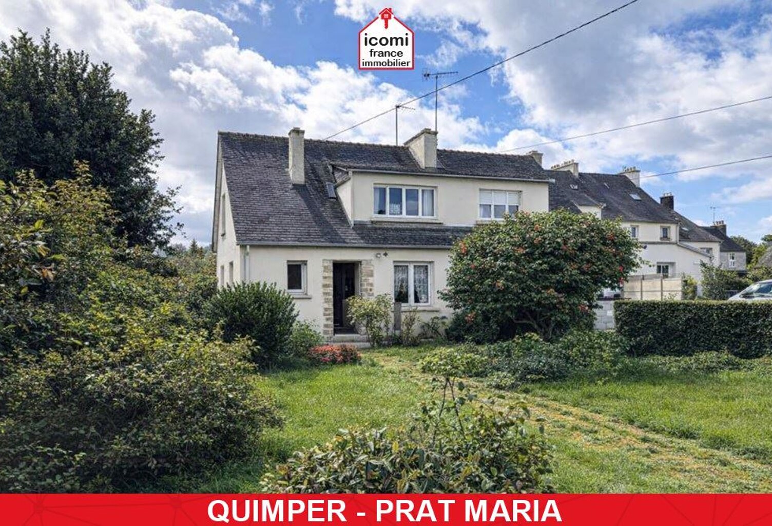 FINISTERE - Quimper (29000) - A VENDRE - MAISON - T5 - 4 CHAMBRES - EN IMPASSE - VIE DE PLAIN PIED - DPE D - GARAGE - IDEALEMENT SITUE — photo 1
