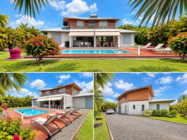 SAINT-FRANÇOIS – VILLA D'ARCHITECTE AVEC VUE MER, 4 SUITES ET RENTABILITÉ TOURISTIQUE REMARQUABLE — photo du bien