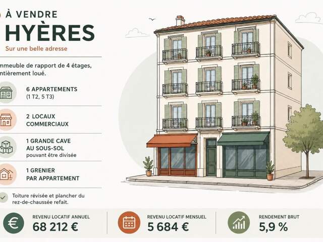 Hyères – Immeuble de rapport 8 lots — photo du bien
