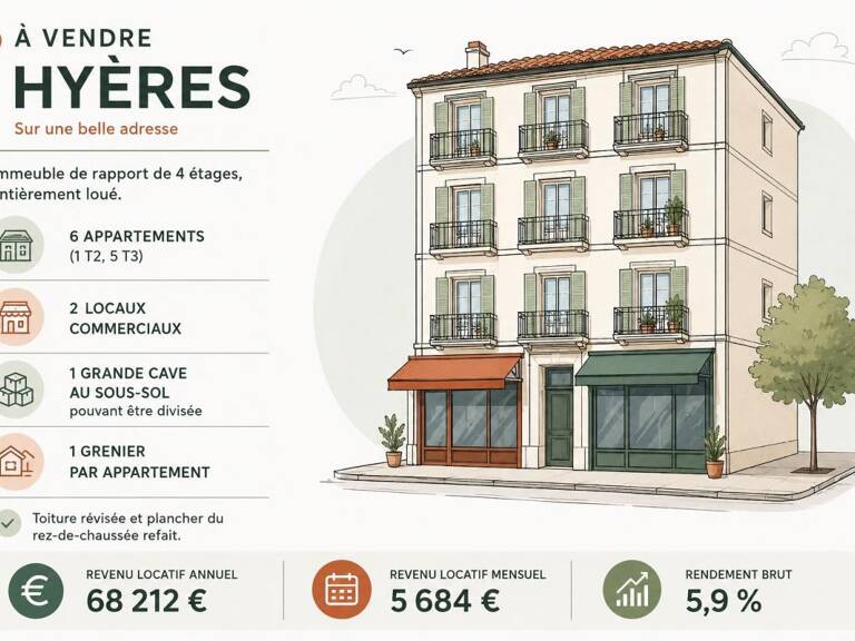 Hyères – Immeuble de rapport 8 lots — photo 1