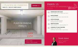 Garage  11 m² à vendre à Paris 15 (75015)