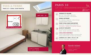 Appartement 1 Pièce 7 m² à vendre à Paris 10 (75010)