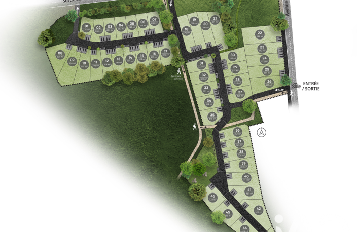 Vente Terrain à bâtir 372 m&sup2; — photo 3