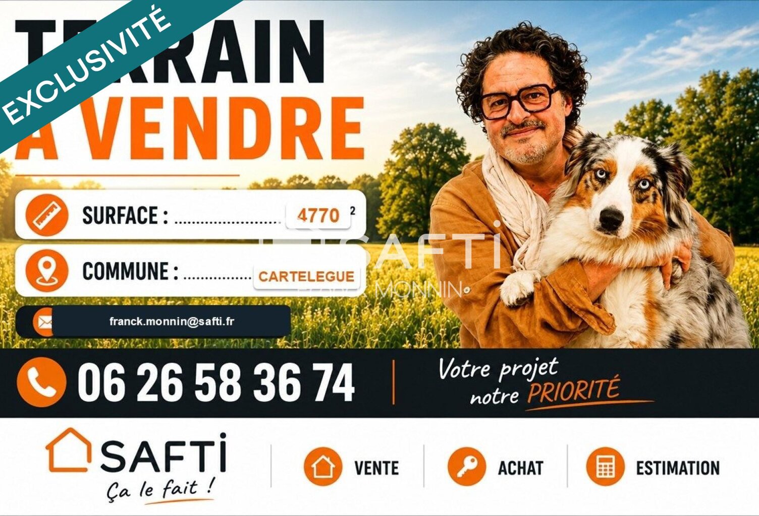 Un grand terrain pour un beau projet — photo 1